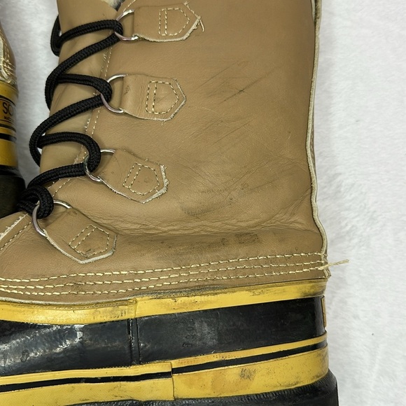 SOREL Men’s Caribou Fleece-trimmed Nubuck and Rubber Snow Boots 11 - Picture 12 of 15